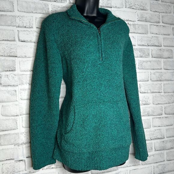 Natural Reflections Green Half Zip Fleece Pull Over Size Medium - Picture 2 of 6